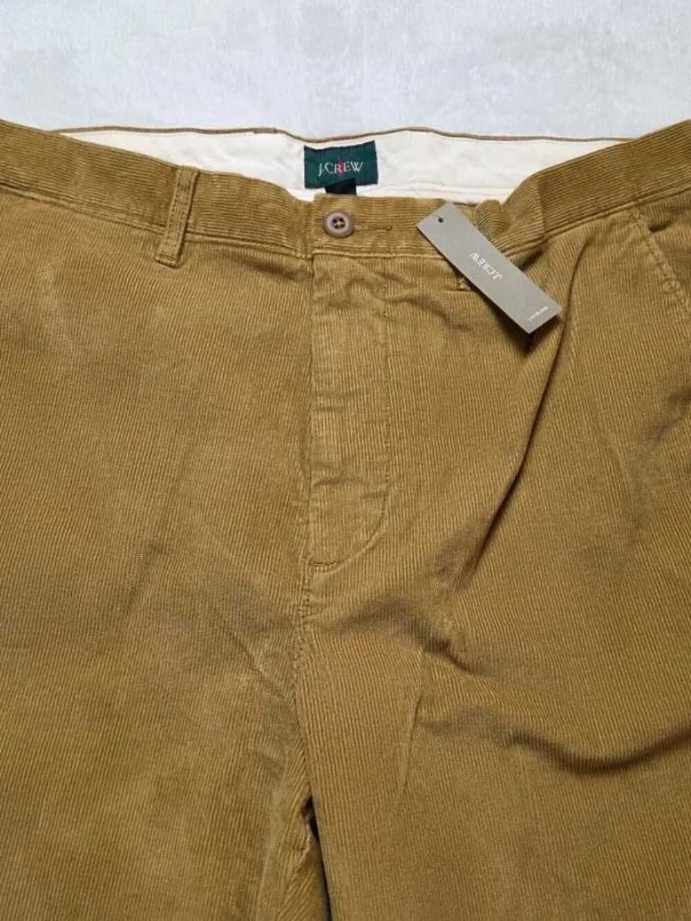 New 33x32 J.Crew broken in straight pant in stretch corduroy  Vintage Goldenrod